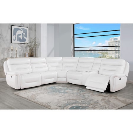 Global Furniture Usa U8522 BLANCHE WHITE SECTIONAL 6275